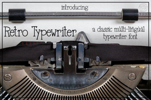Retro Type-writer Font - Featured Image