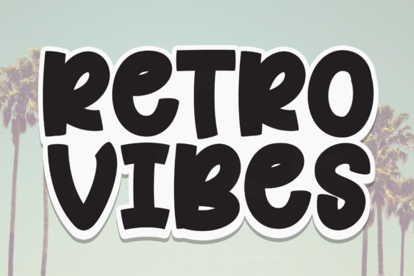 Retro Vibes Font - Featured Image