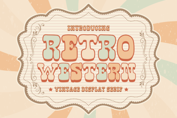 Retro Western Font - Featured Image