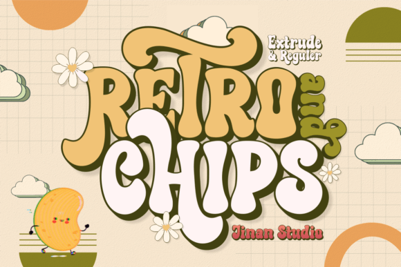 Retro and Chips Font - Featured Image