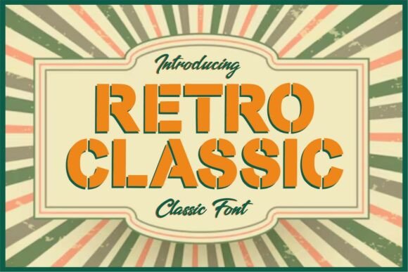 Retroclassic Regular Font - Featured Image