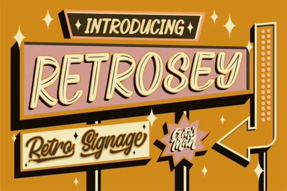 Retrosey Font - Featured Image