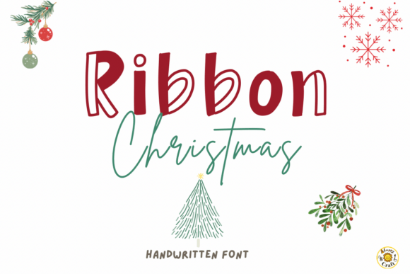 Ribbon Christmas Font Font - Featured Image