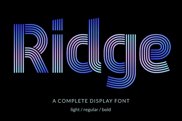 Ridge 5 Font - Featured Image