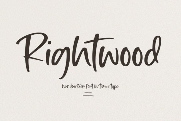 Rightwood Font - Featured Image