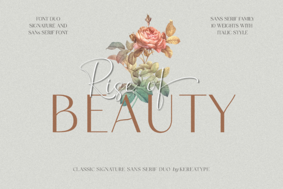 Rise of Beauty Duo Font - Featured Image