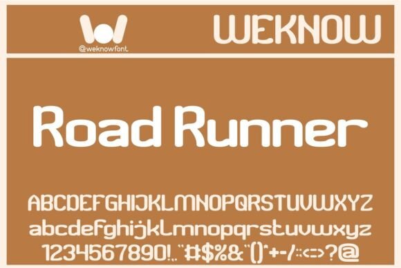 Road Runner Font - Featured Image