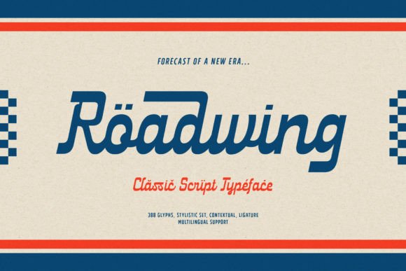 Roadwing Font - Featured Image