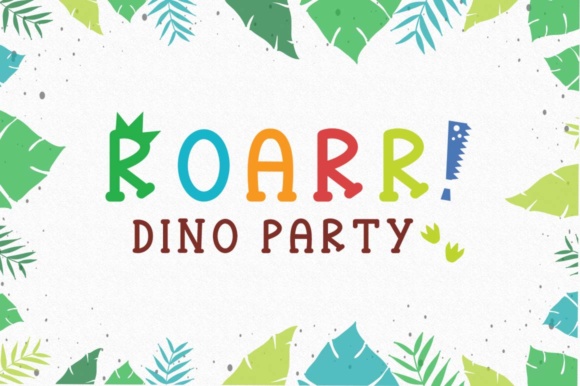 Roarr! Dino Party Font - Featured Image