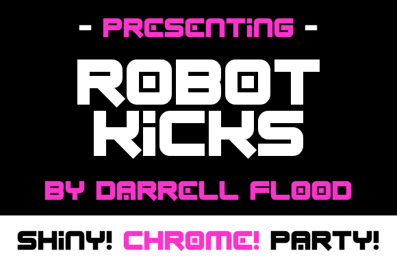 Robot Kicks Font - Featured Image