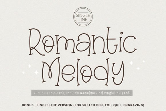 Romantic Melody Font - Featured Image