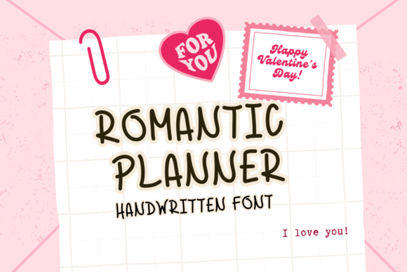 Romantic Planner Font - Featured Image
