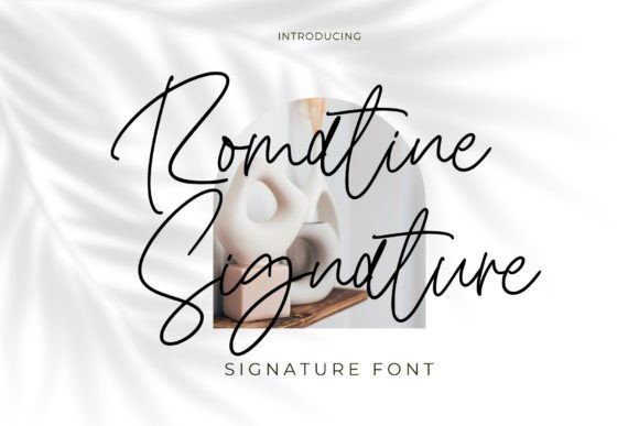Romatine Signature Font - Featured Image