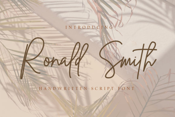 Ronald Smith Font - Featured Image