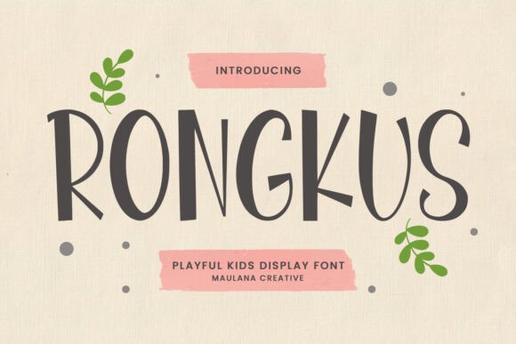 Rongkus Font - Featured Image