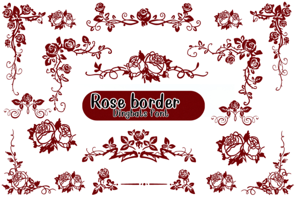 Rose Border Font - Featured Image
