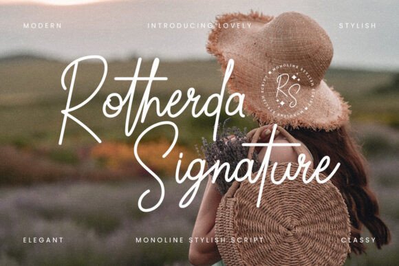 Rotherda Signature Font - Featured Image