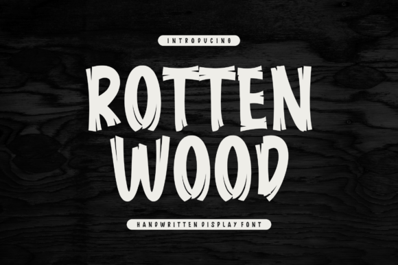 Rotten Wood Font - Featured Image