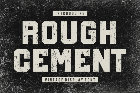 Rough Cement Font - Featured Image