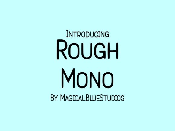 Rough Mono Font - Featured Image