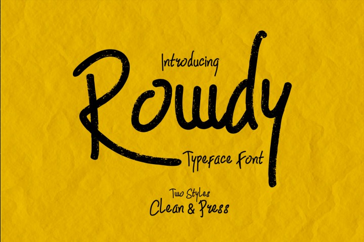 Rowdy Font - Featured Image