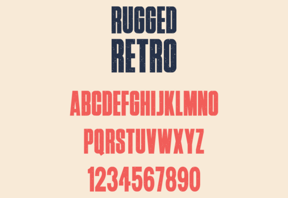 Rugged Retro Font - Featured Image