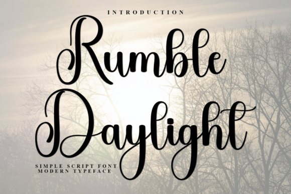 Rumble Daylight Font - Featured Image