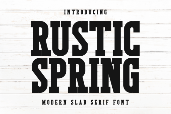 Rustic Spring Font - Featured Image