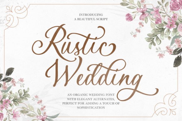 Rustic Wedding Font - Featured Image