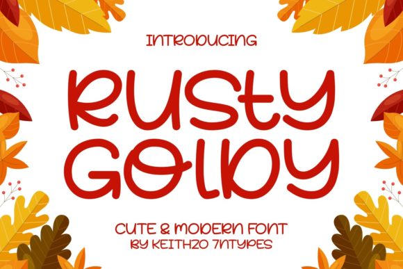 Rusty Goldy Font - Featured Image