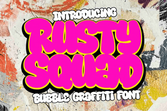 Rusty Squad Font - Featured Image