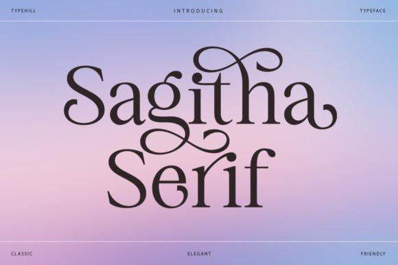 Sagitha Serif Font - Featured Image