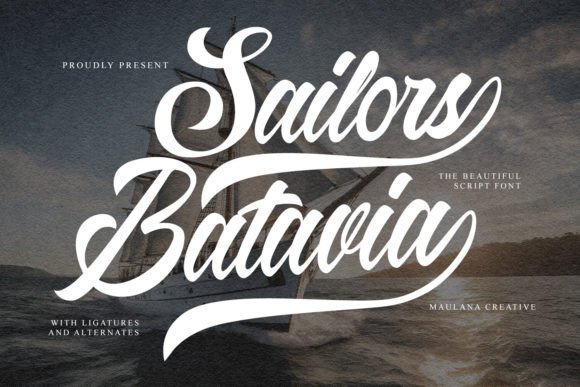 Sailors Batavia Font - Featured Image