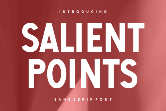 Salient Points Font - Featured Image