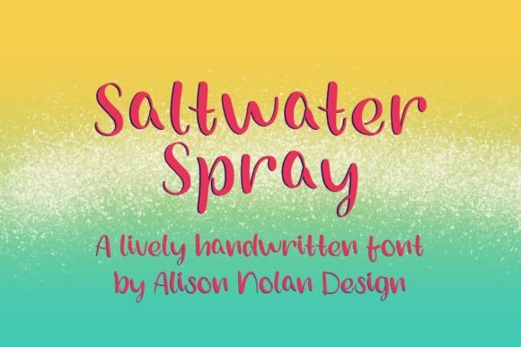 Saltwater Spray Font - Featured Image