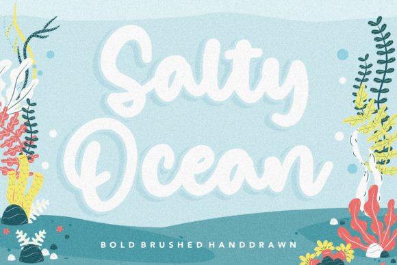 Salty Ocean Font - Featured Image