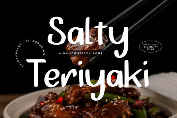 Salty Teriyaki Font - Featured Image