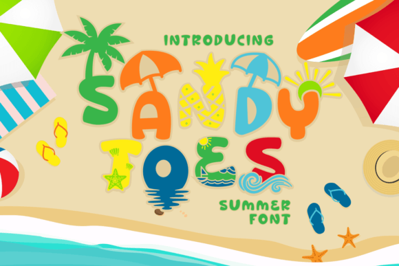 Sandy Toes Font - Featured Image
