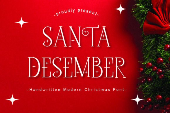 Santa Desember Font - Featured Image