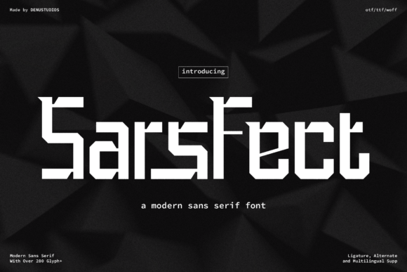 Sars Fect Font - Featured Image