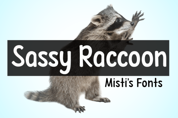 Sassy Raccoon Font - Featured Image