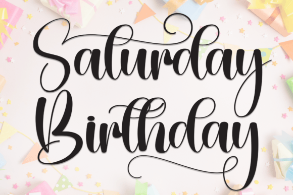 Saturday Birthday Font - Featured Image