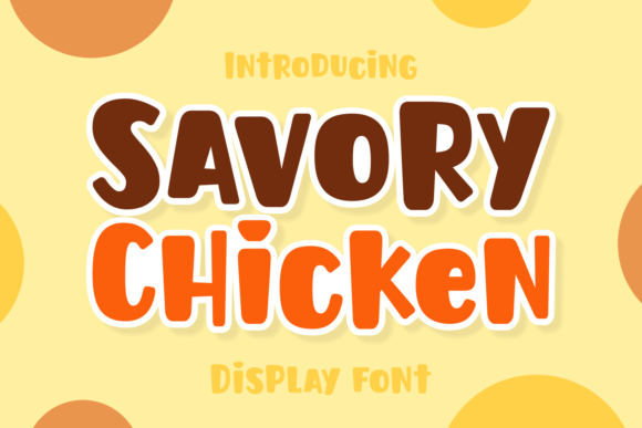 Savory Chicken Font - Featured Image
