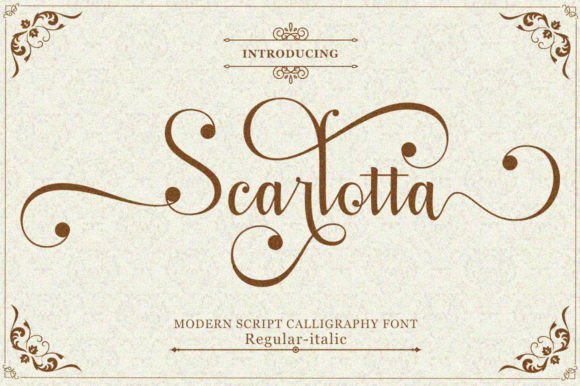 Scarlotta Font - Featured Image