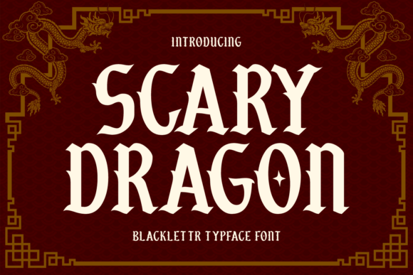 Scary Dragon Font - Featured Image