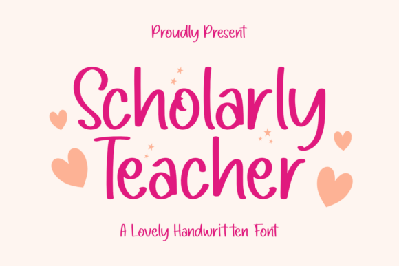Scholarly Teacher Font - Featured Image