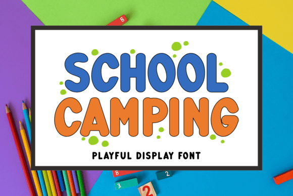 School Camping Font - Featured Image