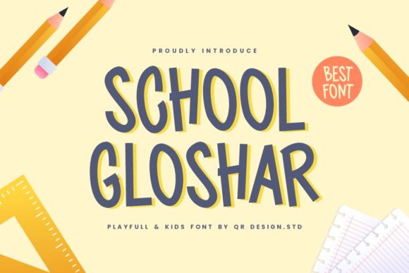 School Gloshar Font - Featured Image