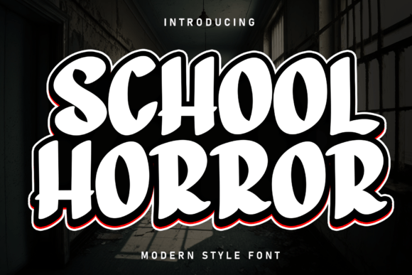School Horror Font - Featured Image