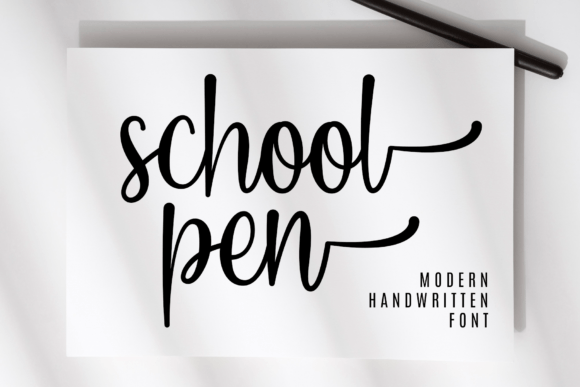School Pen Font - Featured Image